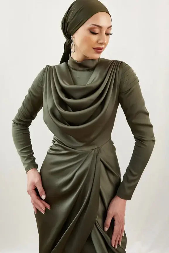 Sanem robe de soirée voilée