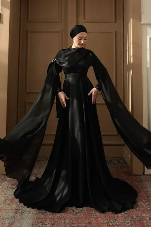 Melisa Taşlı Robe de soirée voilée