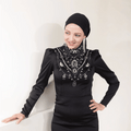 Irene Tesettür Abiye - FioraofDress - tesettur - abiye - 46 - Siyahh - hijab - evening - dress