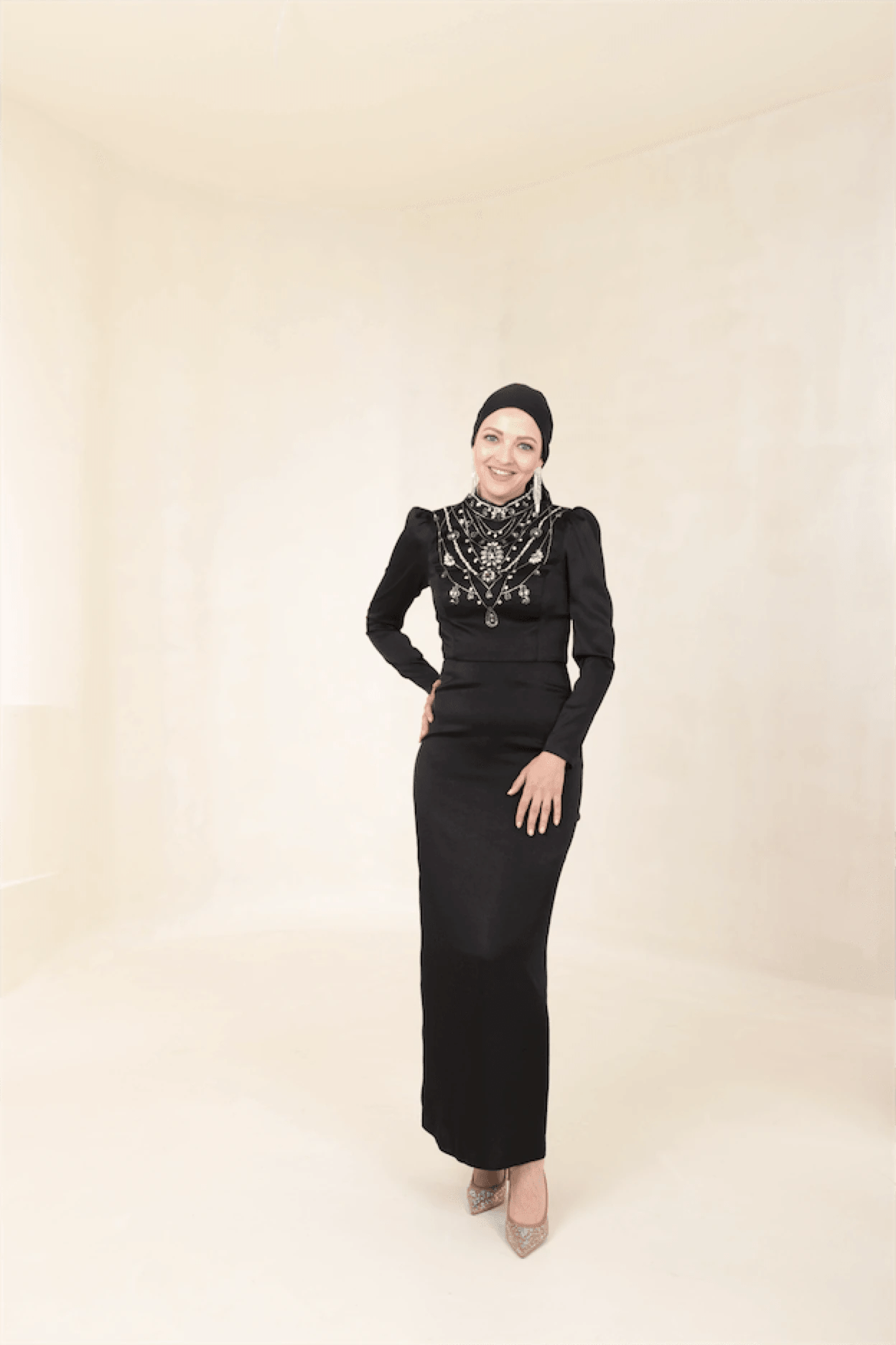 Irene Tesettür Abiye - FioraofDress - tesettur - abiye - 46 - Siyahh - hijab - evening - dress