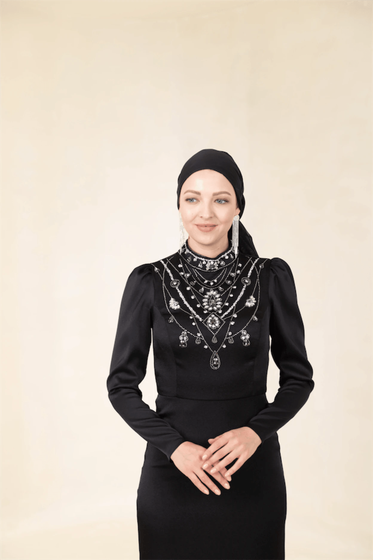 Irene Tesettür Abiye - FioraofDress - tesettur - abiye - 46 - Siyahh - hijab - evening - dress