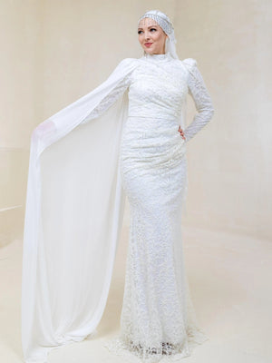 Işıl Tesettür Abiye - FioraofDress - tesettur - abiye - 44 - lacivert - hijab - evening - dress