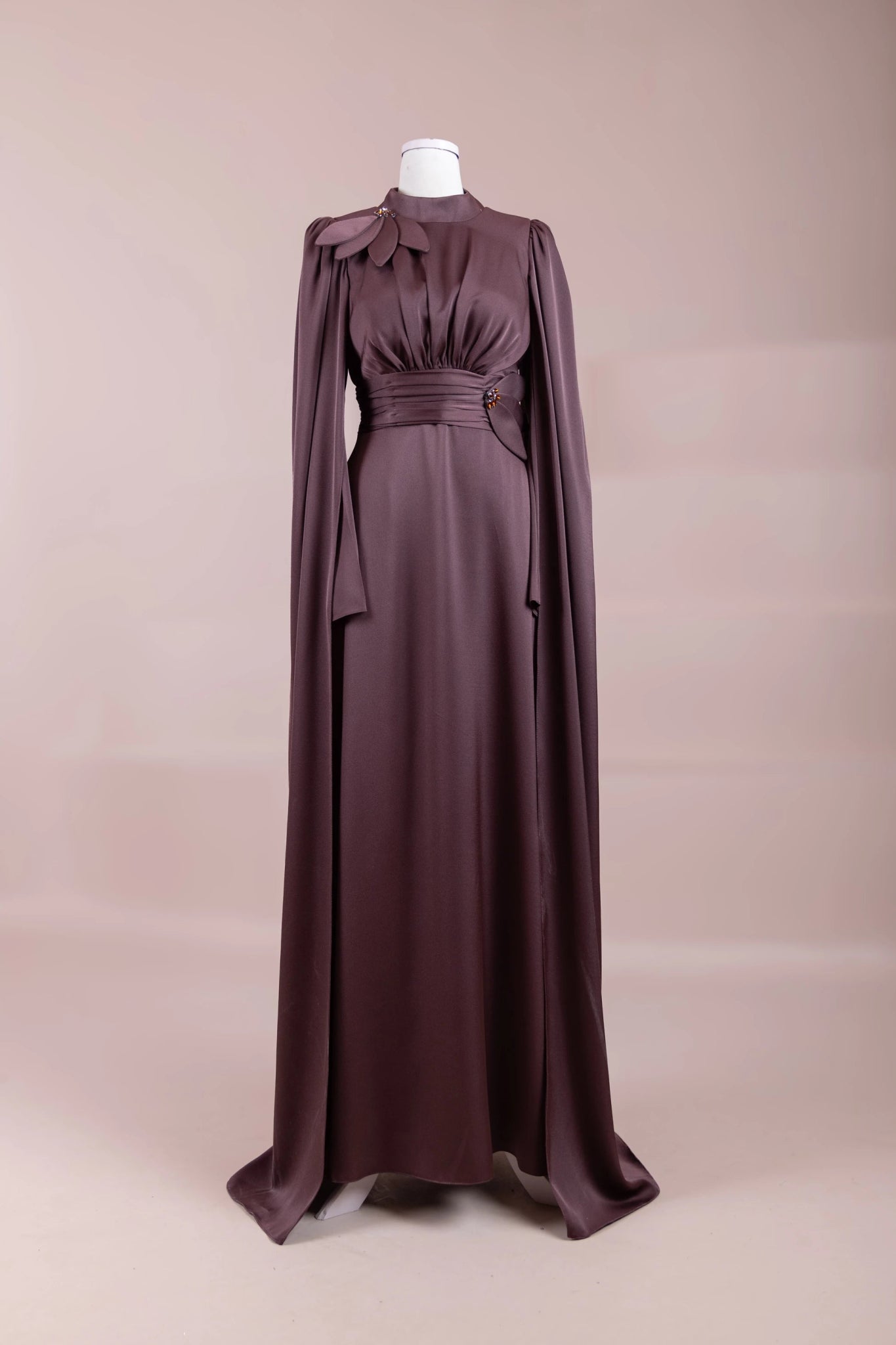 Jana Tesettür Abiye - FioraofDress - tesettur - abiye - bery burgundy - 38 - hijab - evening - dress