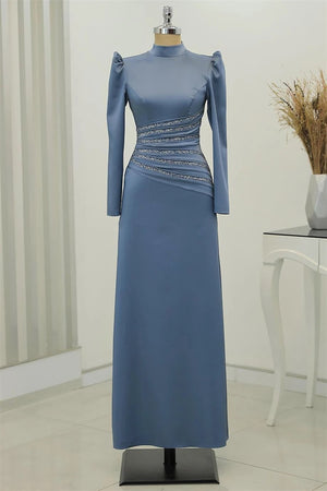 Lavinya Tesettür Abiye Buz Mavisi - FioraofDress - tesettur - abiye - 44 - hijab - evening - dress