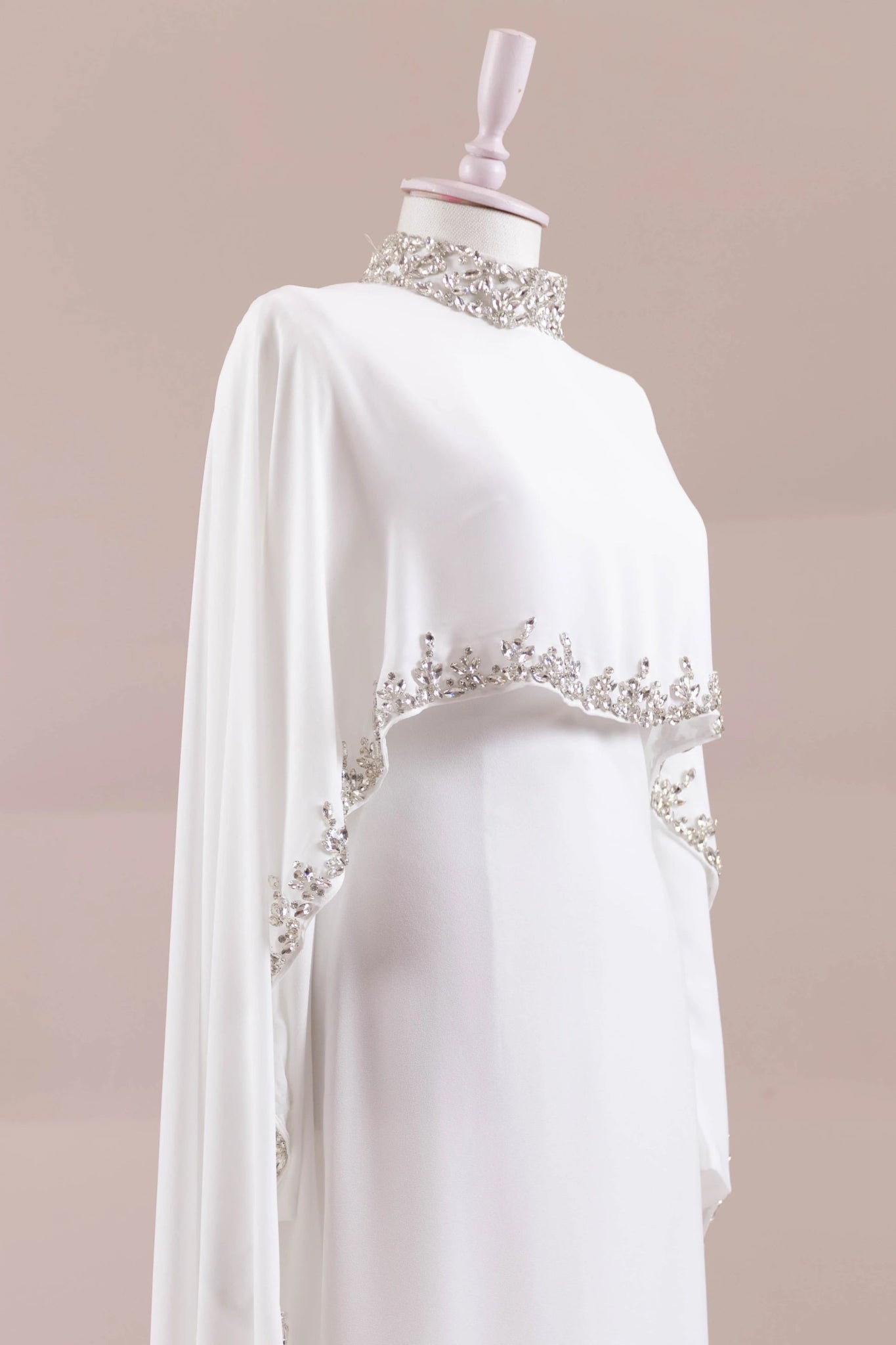 Layali Tesettür Abiye - FioraofDress - tesettur - abiye - Beyaz - 40 - hijab - evening - dress