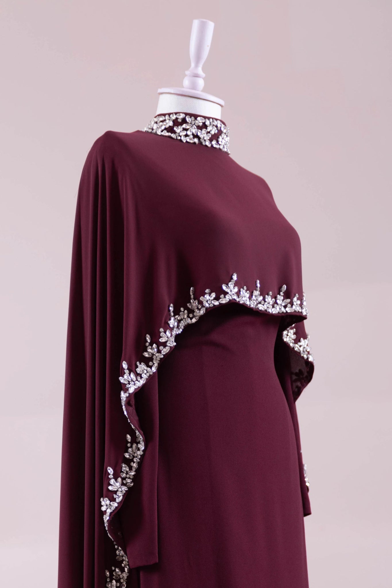 Layali Tesettür Abiye - FioraofDress - tesettur - abiye - BORDO - 40 - hijab - evening - dress