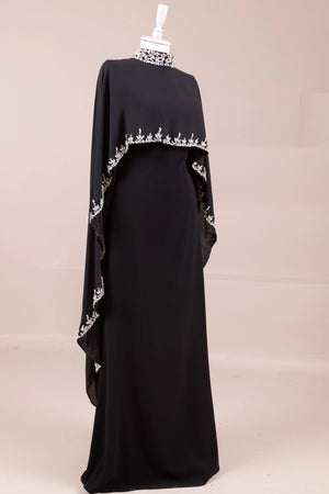 Layali Tesettür Abiye - FioraofDress - tesettur - abiye - SİYAH - 40 - hijab - evening - dress