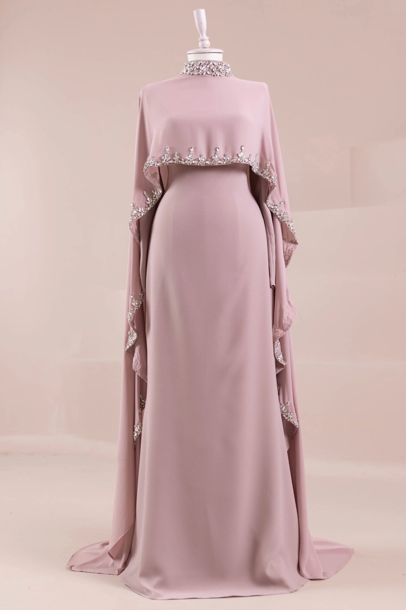Layali Tesettür Abiye - FioraofDress - tesettur - abiye - Pudra - 40 - hijab - evening - dress