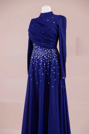 Levia Tesettür Abiye - FioraofDress - tesettur - abiye - SAX - 36 - hijab - evening - dress