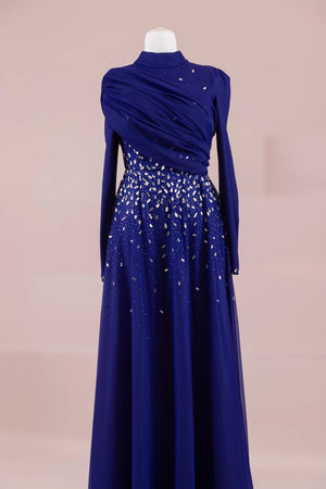 Levia Tesettür Abiye - FioraofDress - tesettur - abiye - SAX - 36 - hijab - evening - dress