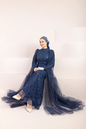 Leydi Tesettür Abiye - FioraofDress - tesettur - abiye - lacivert - 36 - hijab - evening - dress