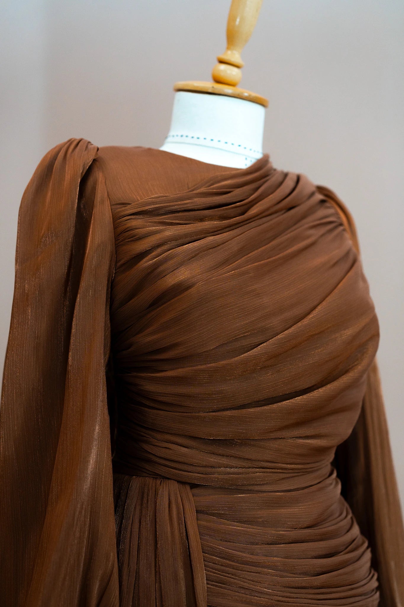 Lotus Tesettür Abiye - FioraofDress - tesettur - abiye - Kahve - 38 - hijab - evening - dress