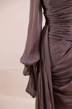 Lotus Tesettür Abiye - FioraofDress - tesettur - abiye - Mocha - 38 - hijab - evening - dress