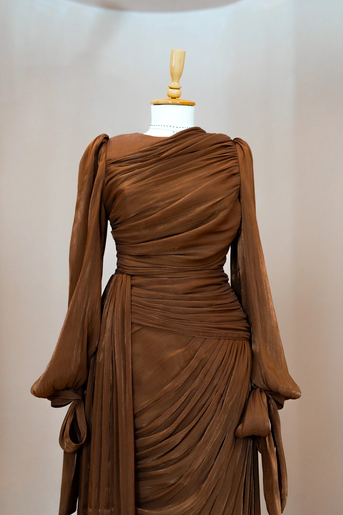 Lotus Tesettür Abiye - FioraofDress - tesettur - abiye - Kahve - 38 - hijab - evening - dress