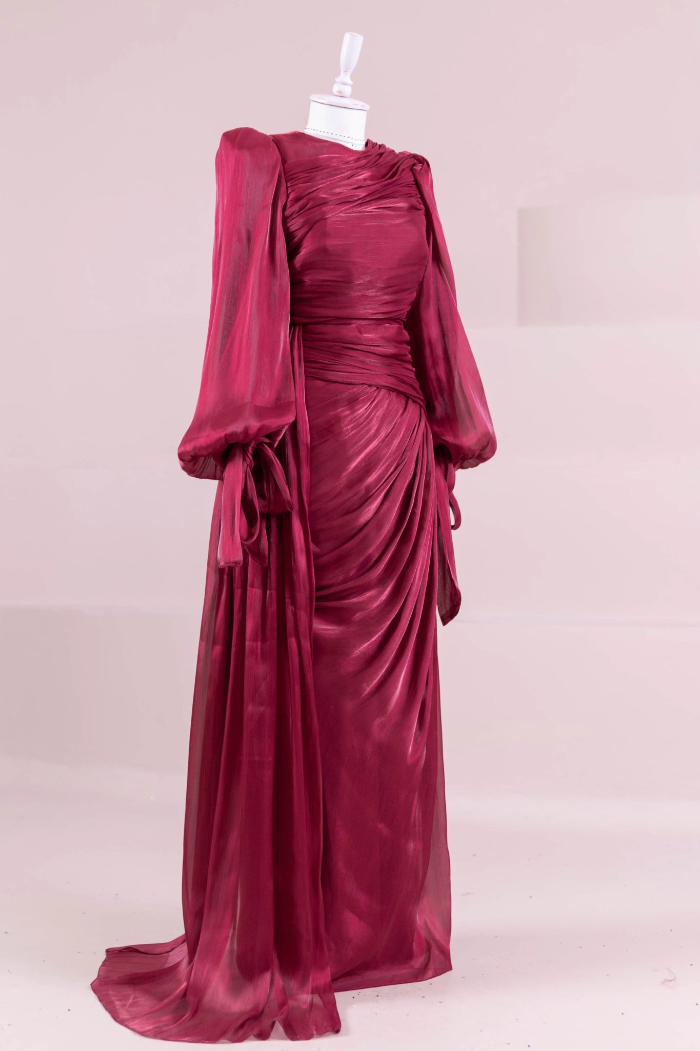 Lotus Tesettür Abiye - FioraofDress - tesettur - abiye - BORDO - 38 - hijab - evening - dress
