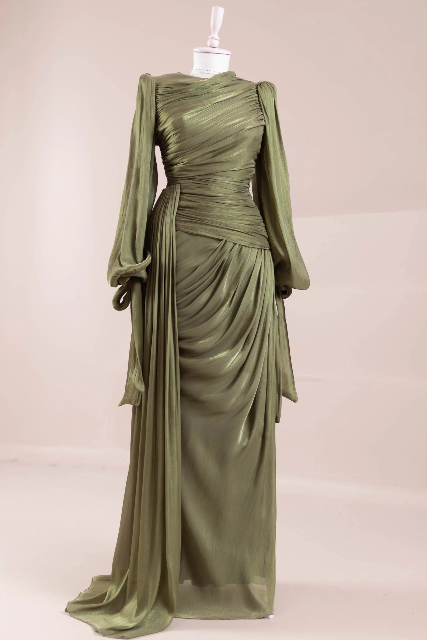 Lotus Tesettür Abiye - FioraofDress - tesettur - abiye - Çimen yeşili - 38 - hijab - evening - dress