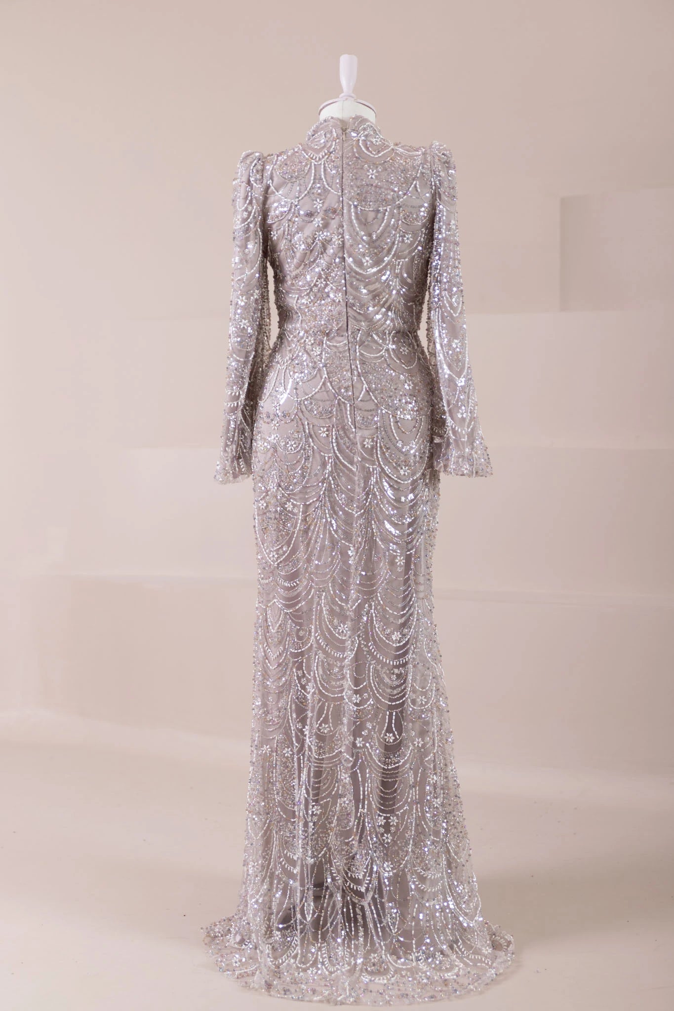 Luna Tesettür Abiye - FioraofDress - tesettur - abiye - Pudra - 38 - hijab - evening - dress