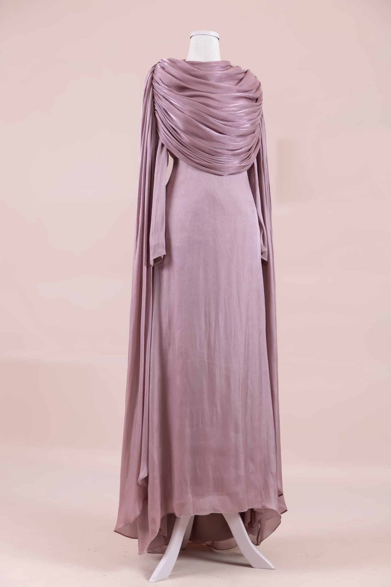Lunesse Tesettür Abiye - FioraofDress - tesettur - abiye - rose - 38 - hijab - evening - dress