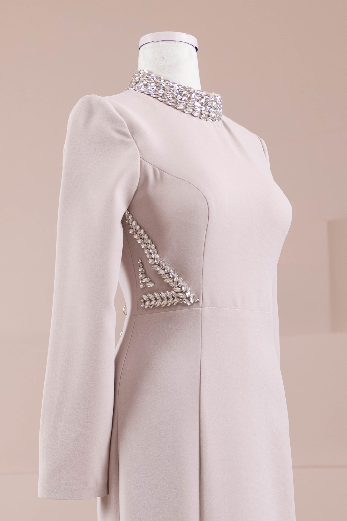 Lunza Tesettür Abiye - FioraofDress - tesettur - abiye - Pudra - 38 - hijab - evening - dress