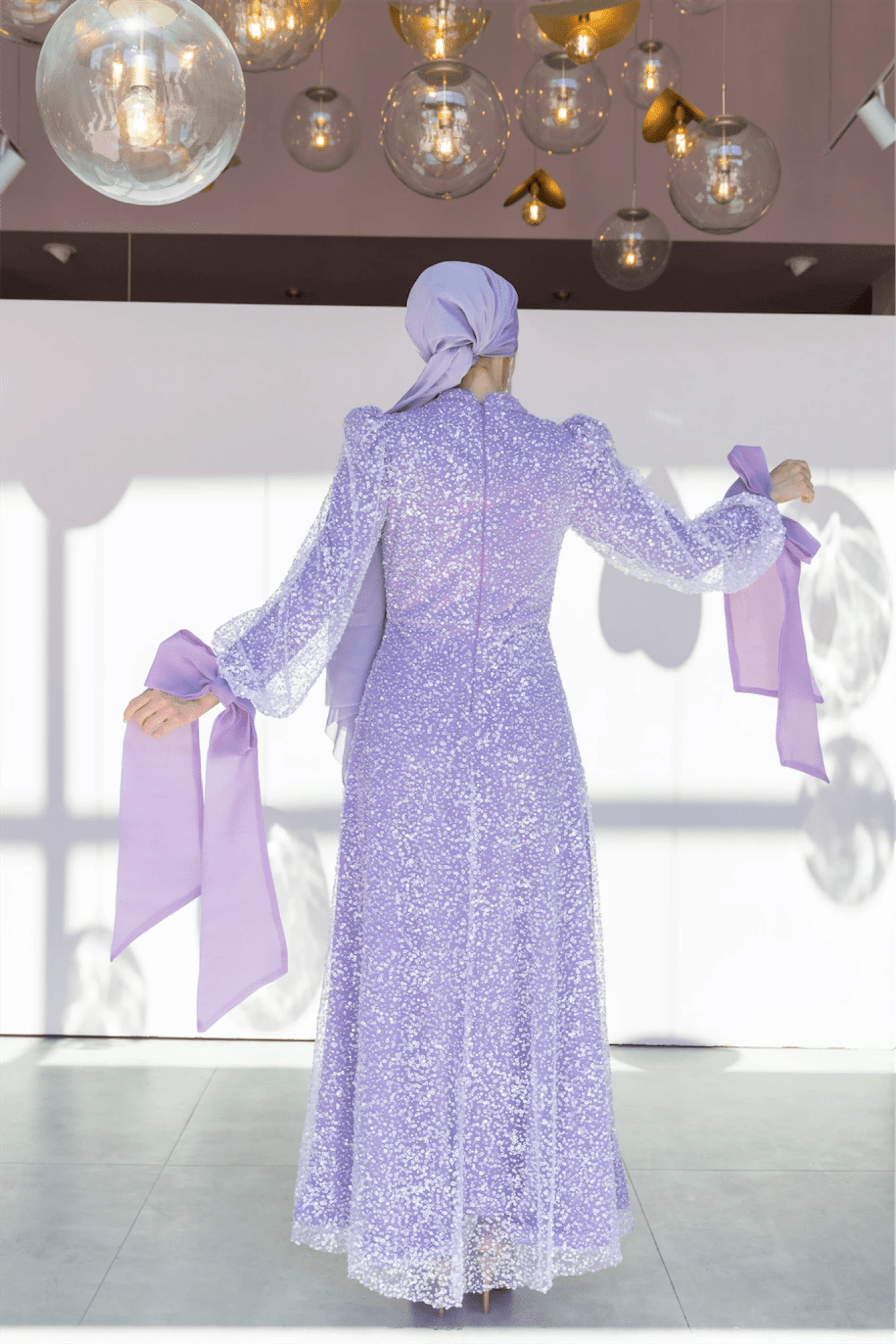 Melena Tesettür Abiye - FioraofDress - tesettur - abiye - 46 - LİLAA - hijab - evening - dress