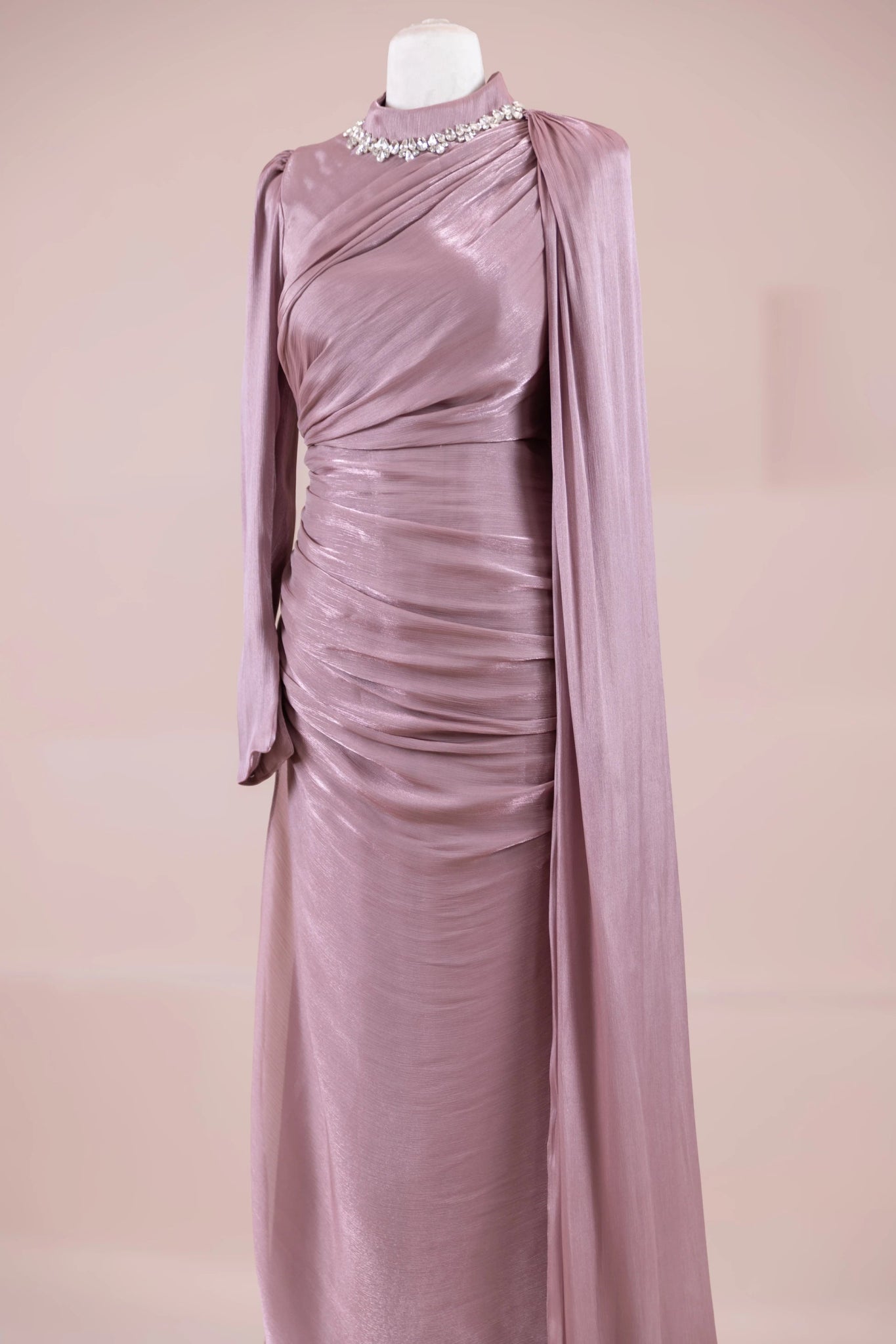 Melya Tesettür Abiye - FioraofDress - tesettur - abiye - rose - 38 - hijab - evening - dress