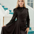Mihri Tesettür Abiye - FioraofDress - tesettur - abiye - Siyahh - 38 - hijab - evening - dress