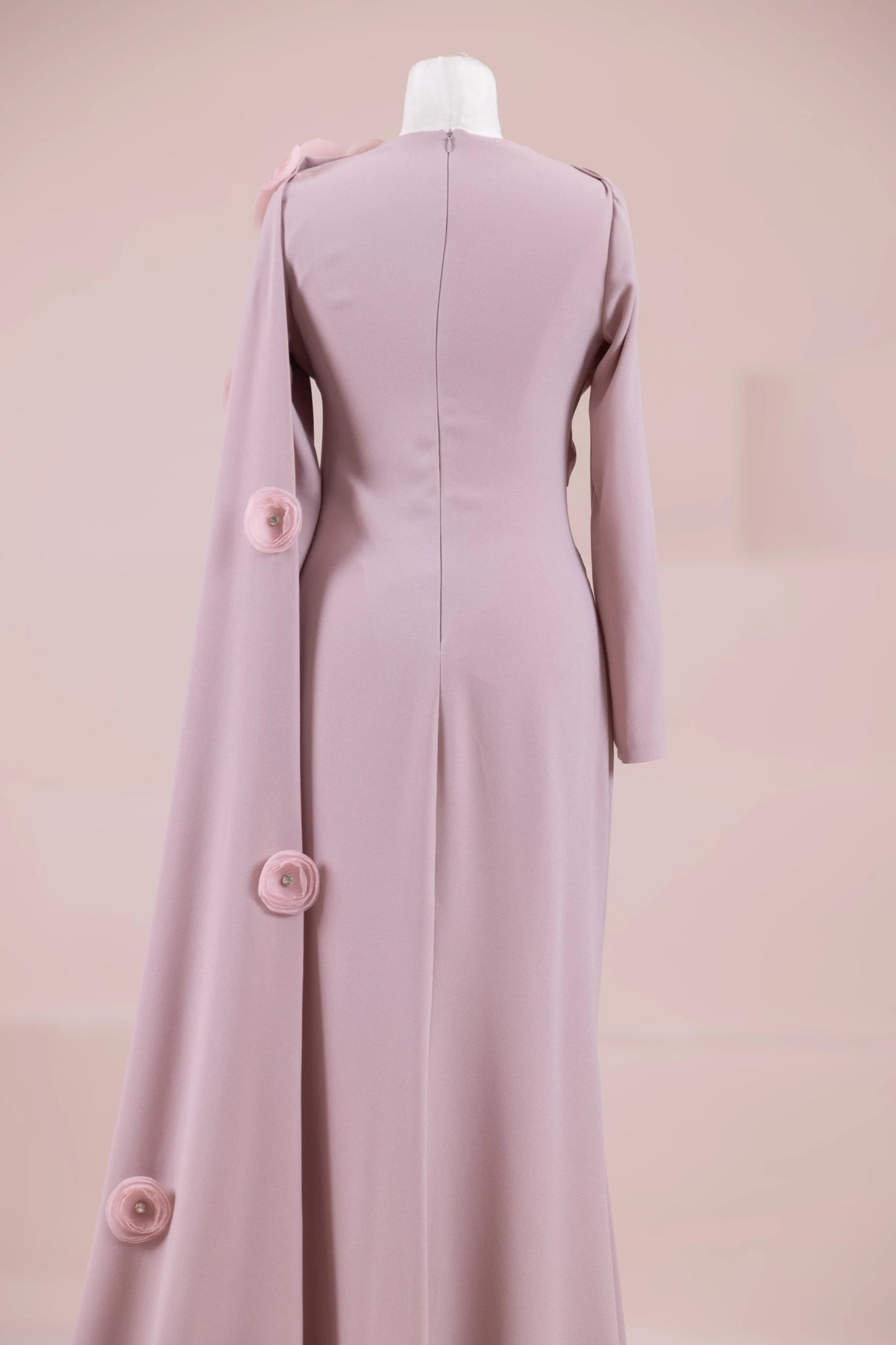 Mire Tesettür Abiye - FioraofDress - tesettur - abiye - Pudra - 38 - hijab - evening - dress