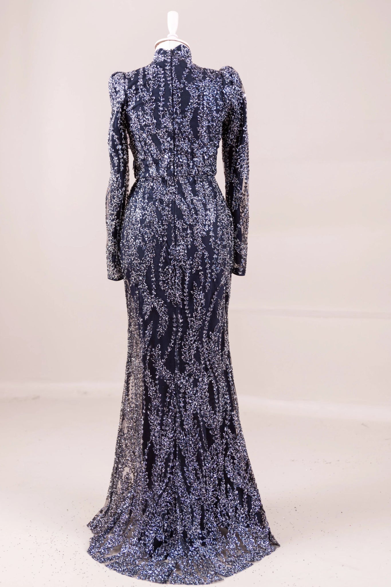 Najma Tesettür Abiye - FioraofDress - tesettur - abiye - LACİVERT - 36 - hijab - evening - dress