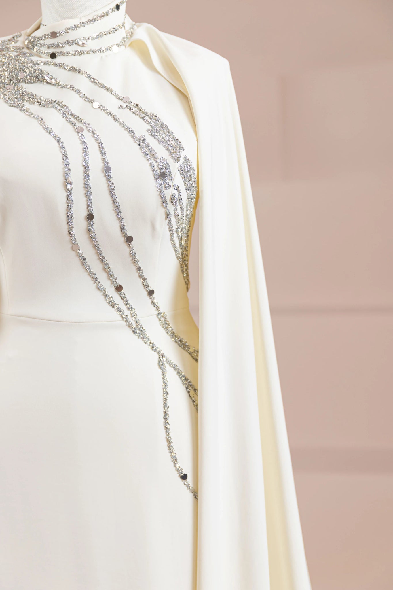 Nalesa Tesettür Abiye - FioraofDress - tesettur - abiye - Ekru - 36 - hijab - evening - dress