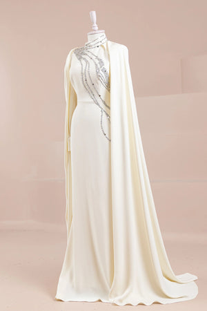 Nalesa Tesettür Abiye - FioraofDress - tesettur - abiye - Ekru - 36 - hijab - evening - dress