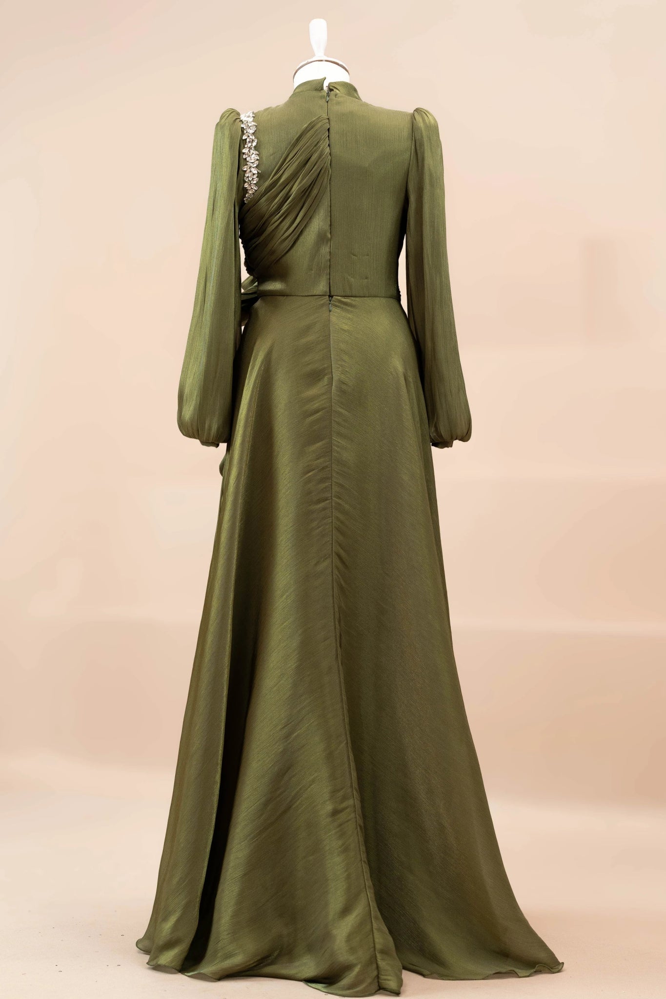 Nedya Tesettür Abiye - FioraofDress - tesettur - abiye - Çimen yeşili - 38 - hijab - evening - dress