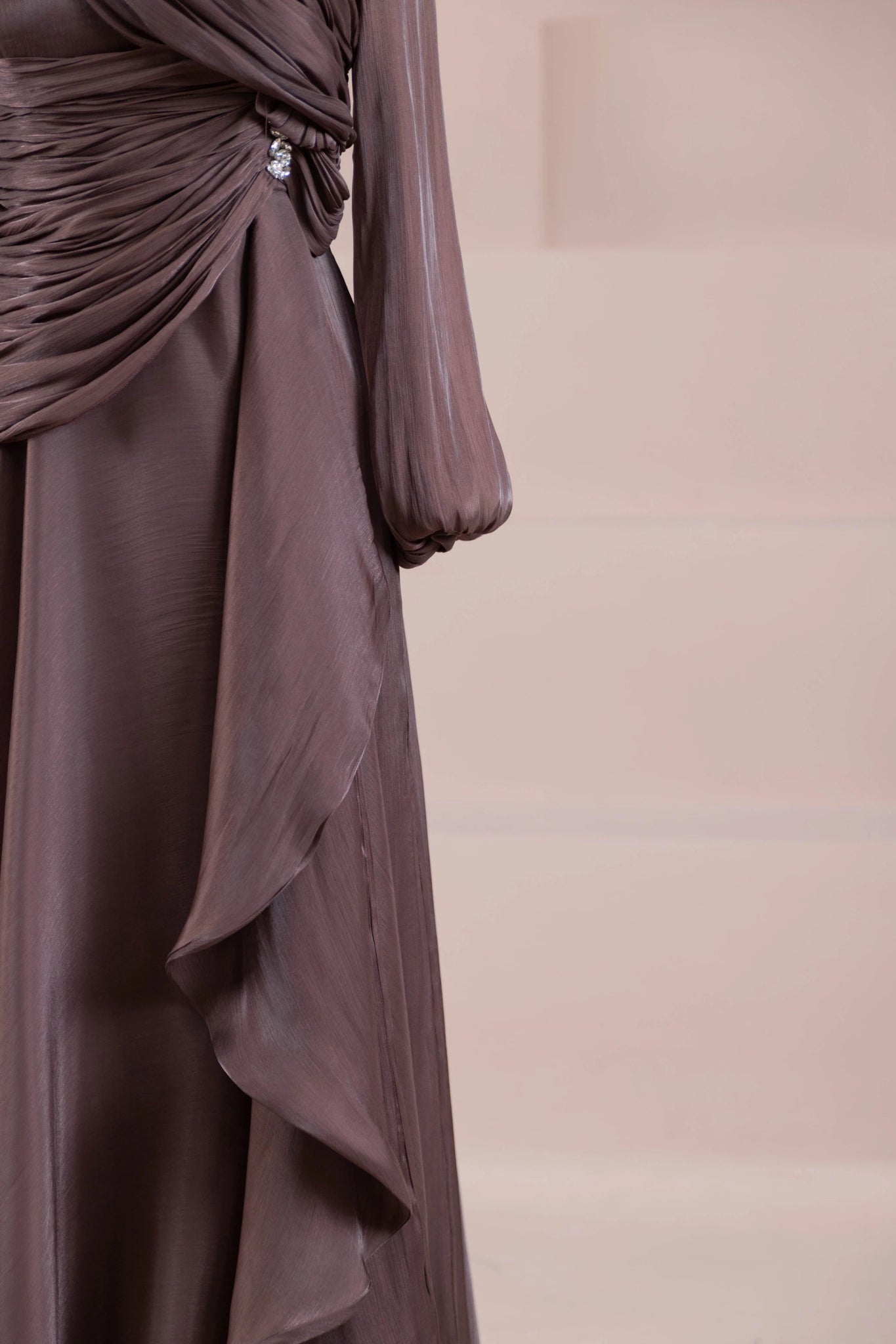 Nedya Tesettür Abiye - FioraofDress - tesettur - abiye - Mocha - 38 - hijab - evening - dress