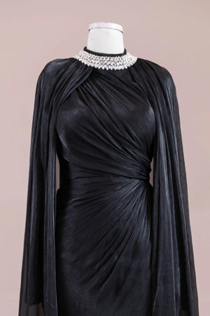 Nela Tesettür Abiye - FioraofDress - tesettur - abiye - Siyahh - 38 - hijab - evening - dress