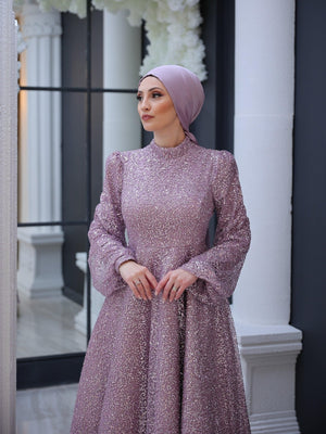 Nida Tesettür Abiye - FioraofDress - tesettur - abiye - LİLAA - 48 - hijab - evening - dress