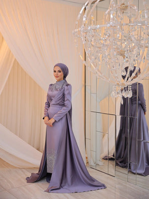 Nisa Tesettür Abiye - FioraofDress - tesettur - abiye - YAĞ YEŞİLİ - 38 - hijab - evening - dress
