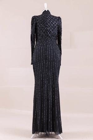 Niva Tesettür Abiye - FioraofDress - tesettur - abiye - Siyahh - 38 - hijab - evening - dress