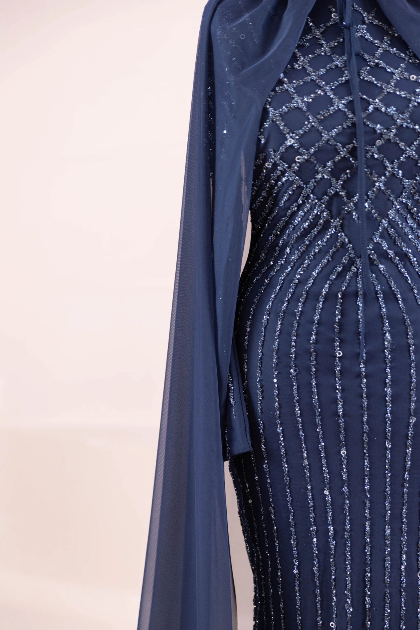 Niva Tesettür Abiye - FioraofDress - tesettur - abiye - LACİVERT - 38 - hijab - evening - dress