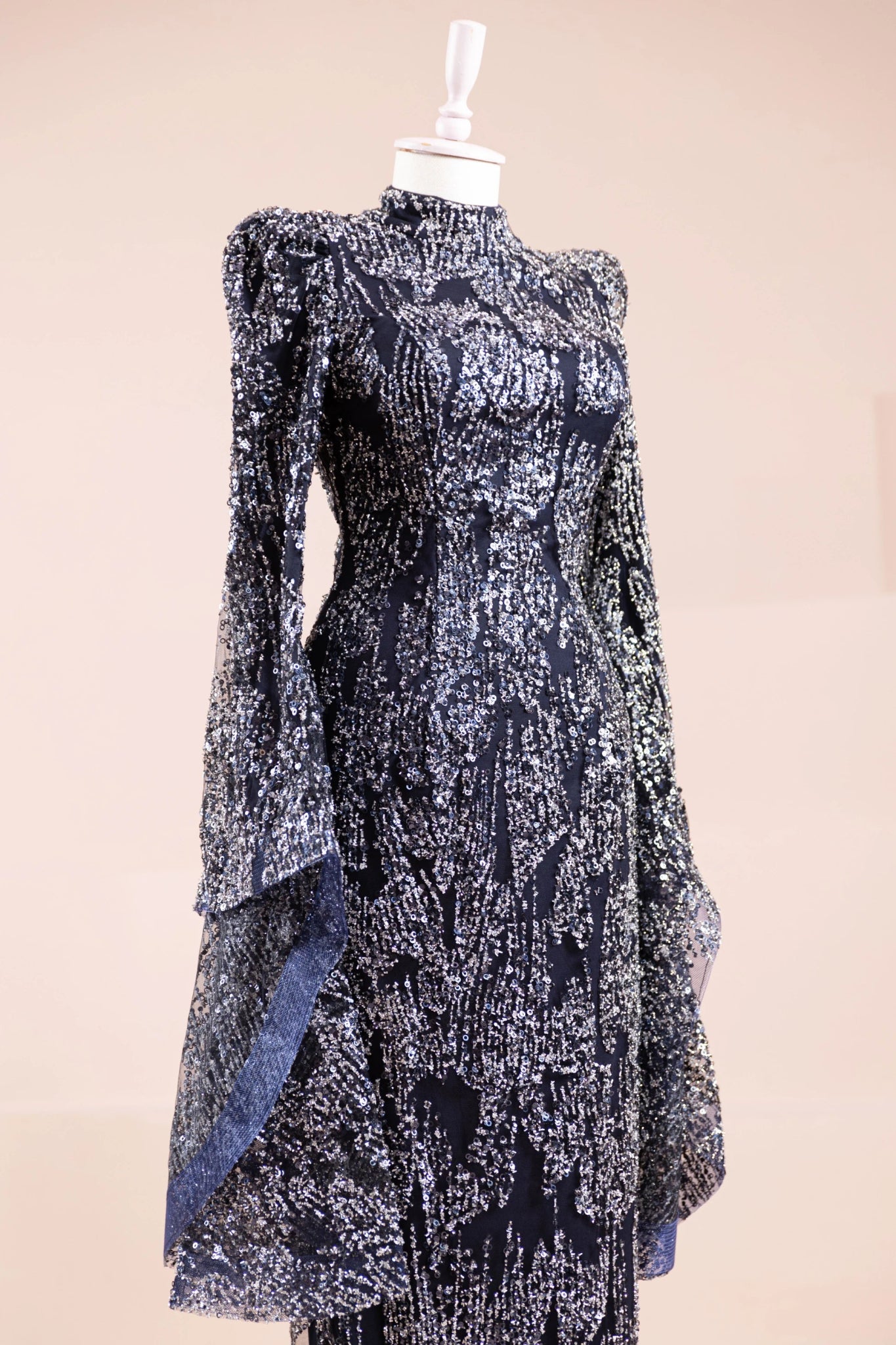 Nouria Tesettür Abiye - FioraofDress - tesettur - abiye - lacivert - 36 - hijab - evening - dress