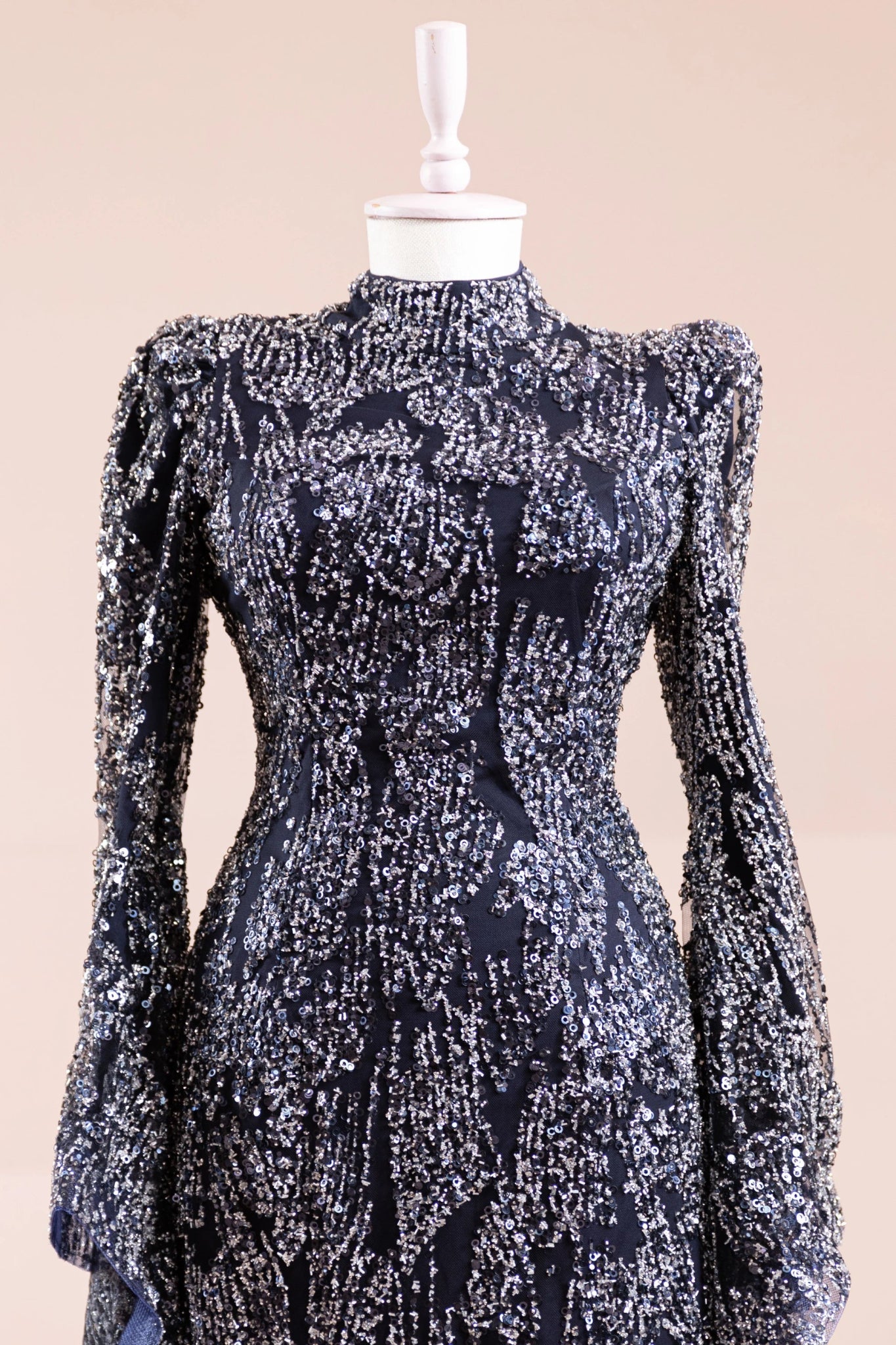 Nouria Tesettür Abiye - FioraofDress - tesettur - abiye - lacivert - 36 - hijab - evening - dress