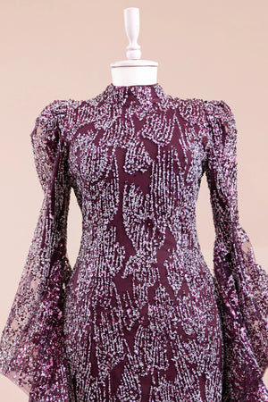 Nouria Tesettür Abiye - FioraofDress - tesettur - abiye - bery - 36 - hijab - evening - dress