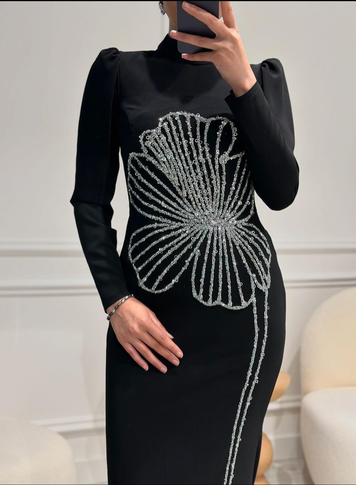 Nursema Tessettür Abiye Siyah - FioraofDress - tesettur - abiye - 38 - SİYAH - hijab - evening - dress