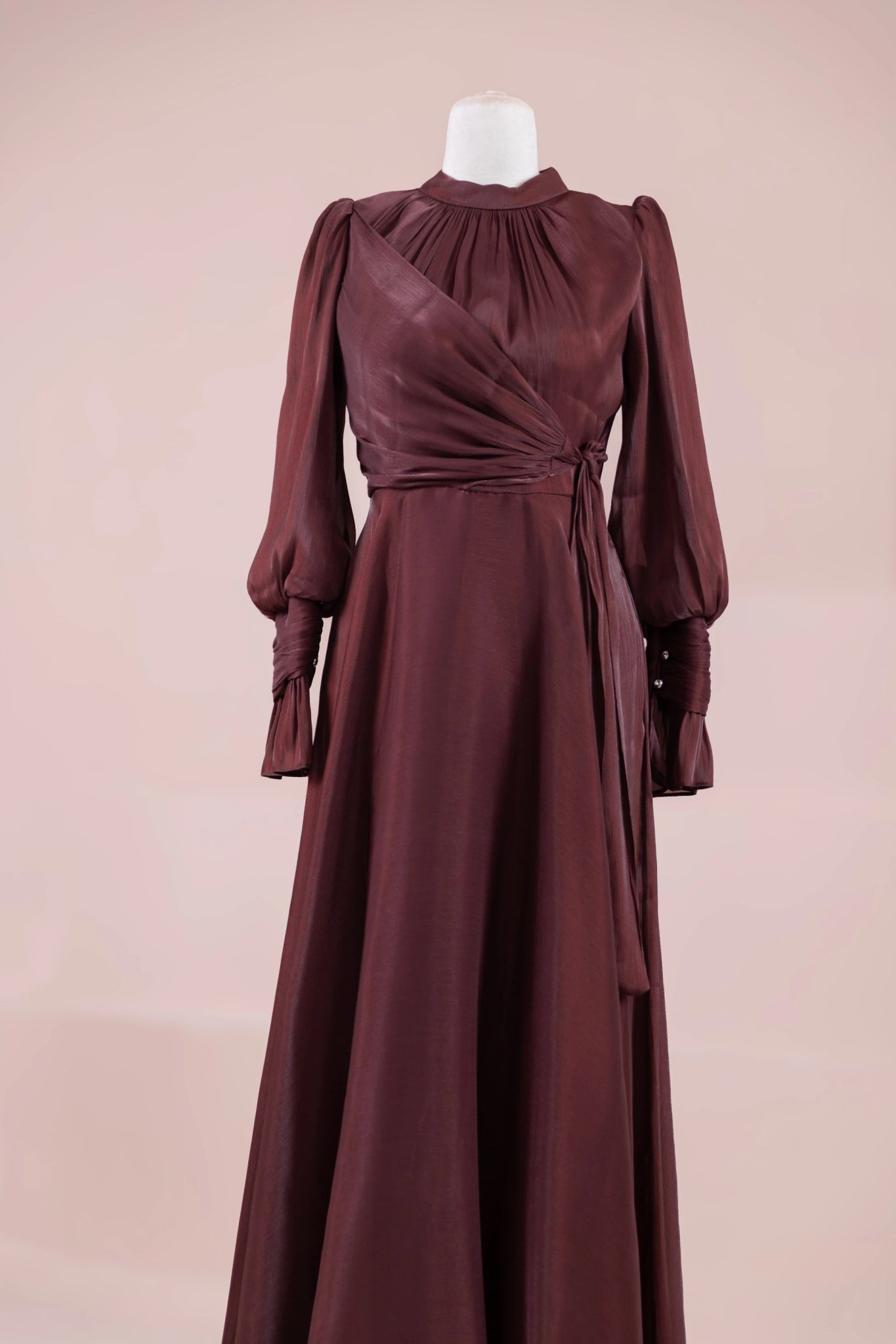 Orkide Tesettur Abiye - FioraofDress - tesettur - abiye - 38 - bery burgundy - hijab - evening - dress