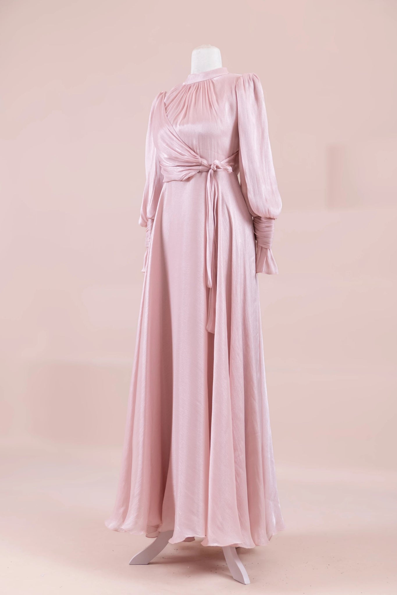 Orkide Tesettur Abiye - FioraofDress - tesettur - abiye - 38 - Pudra - hijab - evening - dress