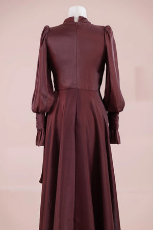 Orkide Tesettur Abiye - FioraofDress - tesettur - abiye - 38 - bery burgundy - hijab - evening - dress