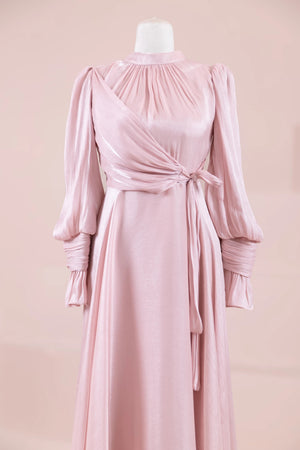 Orkide Tesettur Abiye - FioraofDress - tesettur - abiye - 38 - Pudra - hijab - evening - dress