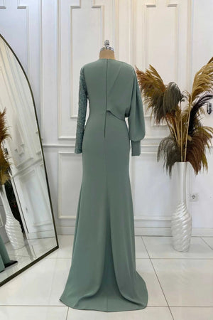 Oylum Tesettür Abiye - FioraofDress - tesettur - abiye - mint - 38 - hijab - evening - dress