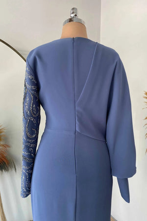 Oylum Tesettür Abiye - FioraofDress - tesettur - abiye - indigo - 38 - hijab - evening - dress