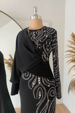 Oylum Tesettür Abiye - FioraofDress - tesettur - abiye - Siyahh - 38 - hijab - evening - dress