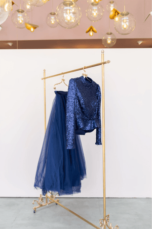 Payet Peplum Ceket Tütü Etek Takım Abiye - FioraofDress - tesettur - abiye - 44 - lacivert - hijab - evening - dress