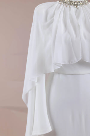 Peleris Tesettür Abiye - FioraofDress - tesettur - abiye - Beyaz - 38 - hijab - evening - dress